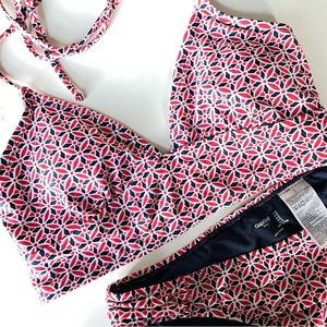 GapBody longline bikini top and ruched bikini bottoms